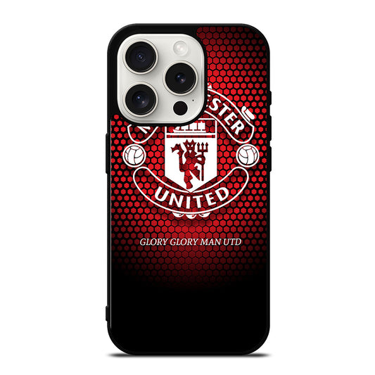 MANCHESTER UNITED SOCCER LOGO 1 iPhone 15 Pro Case Cover