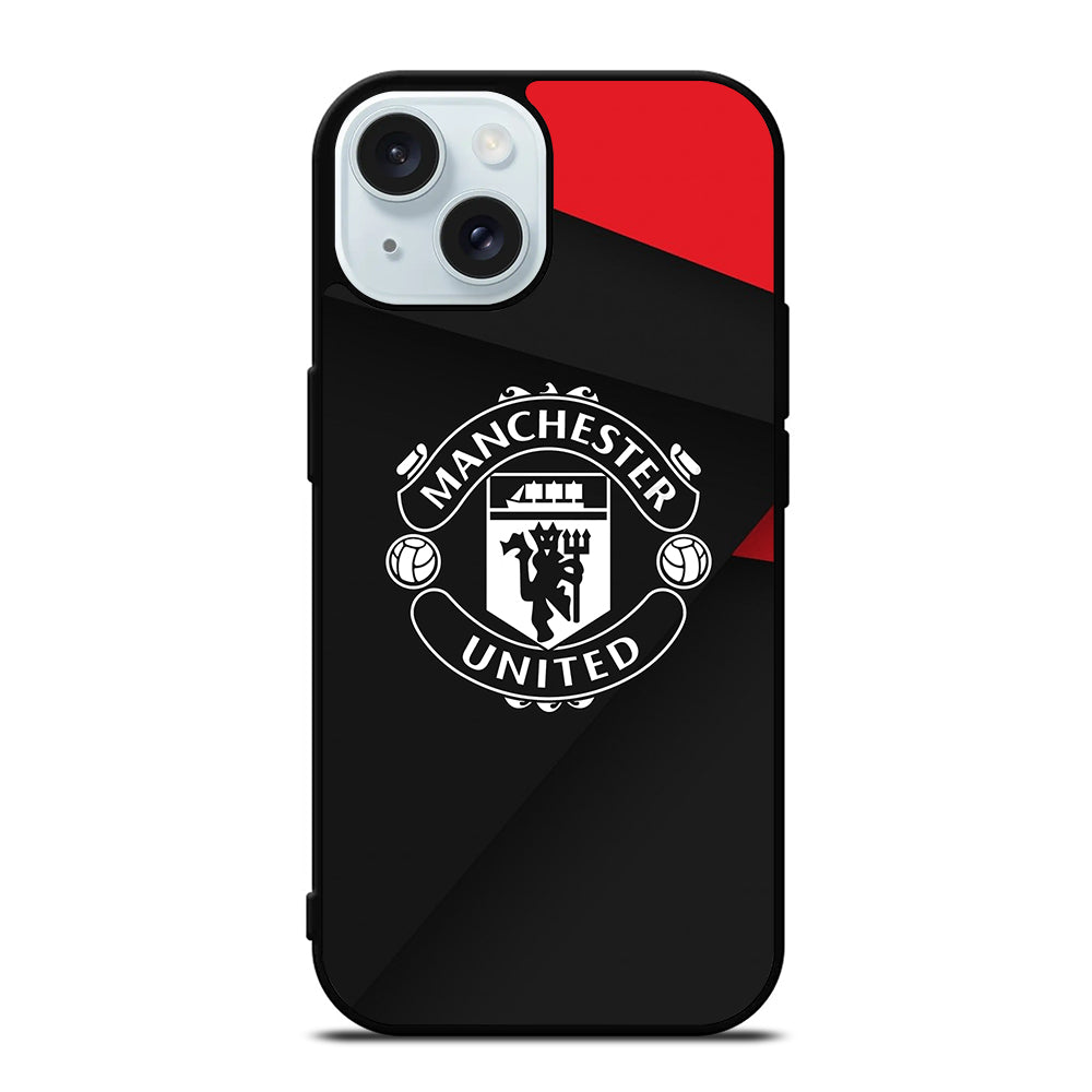 MANCHESTER UNITED SOCCER LOGO 2 iPhone 15 Case Cover