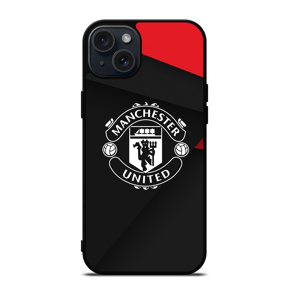 MANCHESTER UNITED SOCCER LOGO 2 iPhone 15 Plus Case Cover
