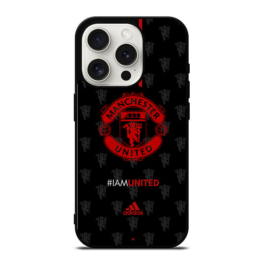 MANCHESTER UNITED SOCCER LOGO 4 iPhone 15 Pro Case Cover