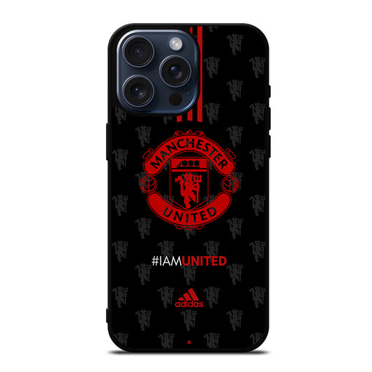 MANCHESTER UNITED SOCCER LOGO 4 iPhone 15 Pro Max Case Cover