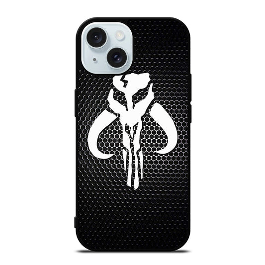 MANDALORIAN METAL LOGO iPhone 15 Case Cover