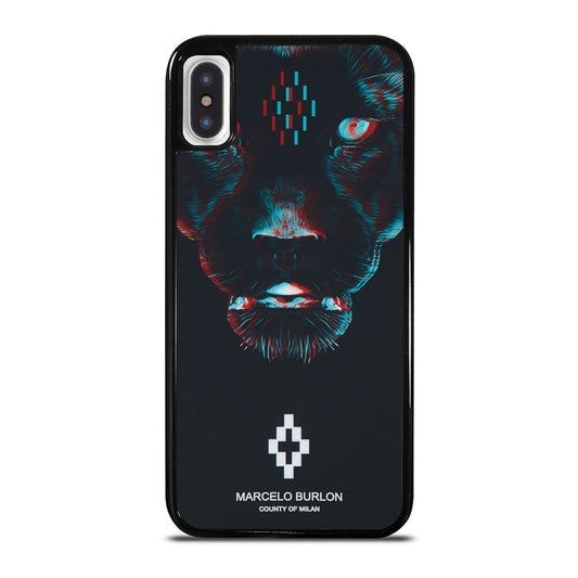 MARCELO BURLON BLACK PANTHER iPhone X / XS Case Cover