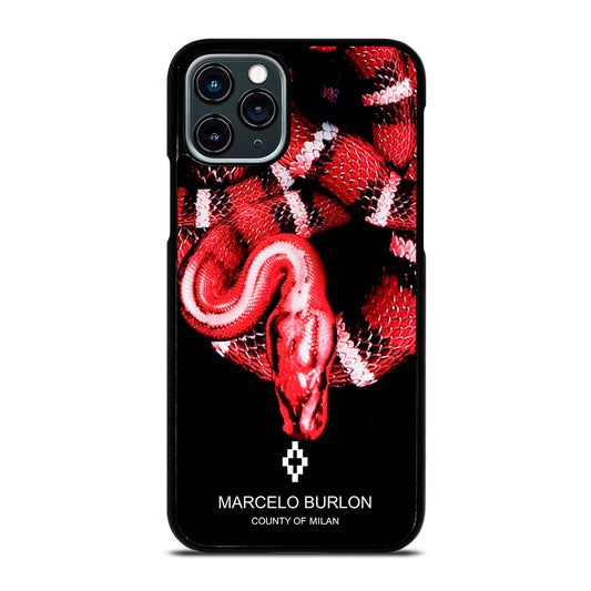 MARCELO BURLON SNAKE RED iPhone 11 Pro Case Cover