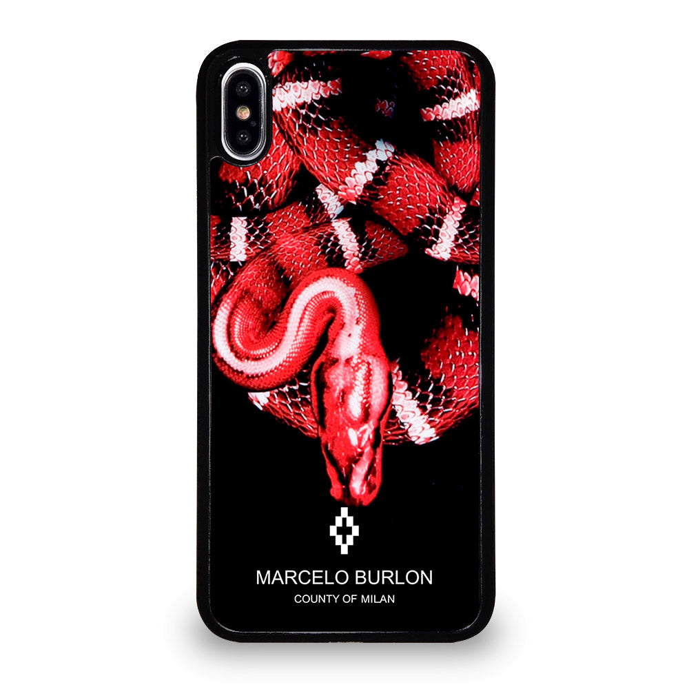 MARCELO BURLON SNAKE RED iPhone XS Max Case Cover