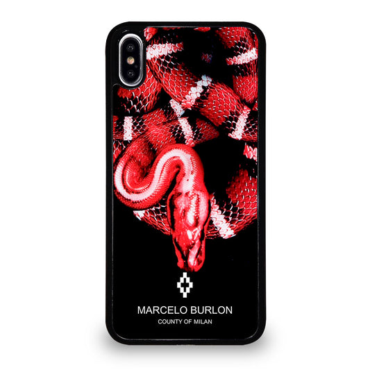 MARCELO BURLON SNAKE RED iPhone XS Max Case Cover