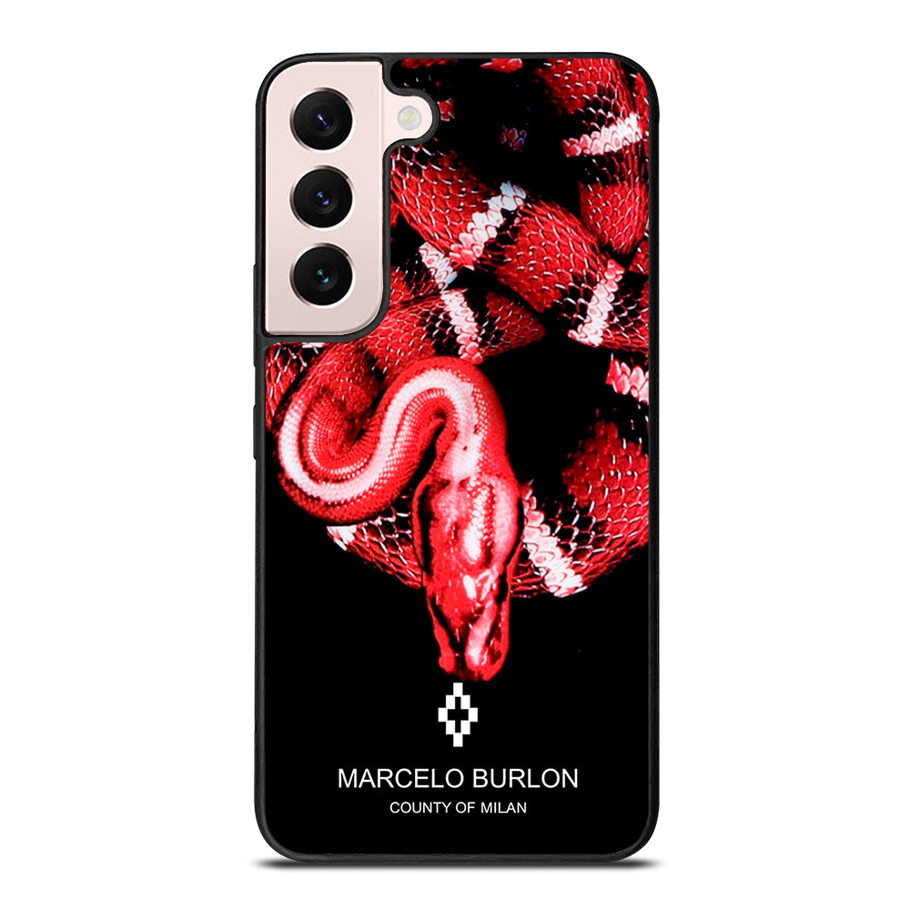 MARCELO BURLON SNAKE RED Samsung Galaxy S22 Plus Case Cover