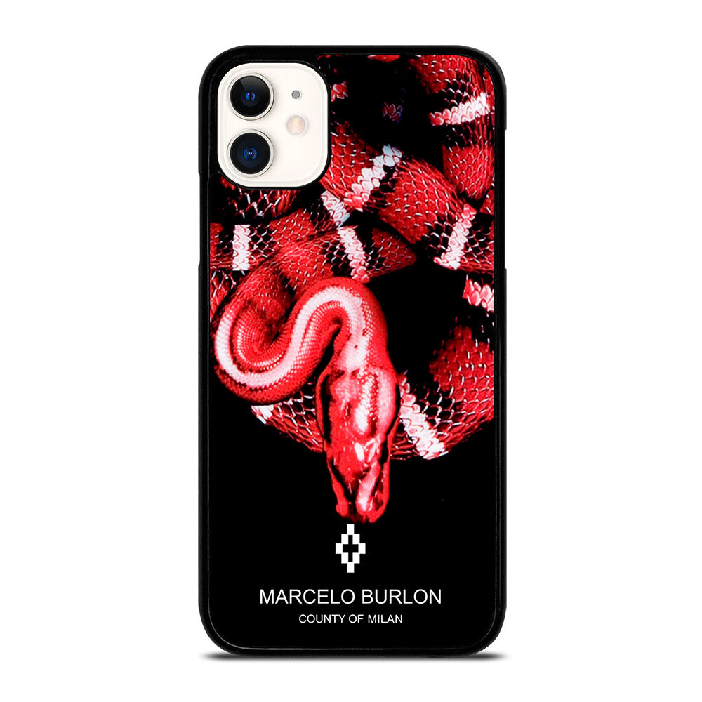 MARCELO BURLON SNAKE RED iPhone 11 Case Cover