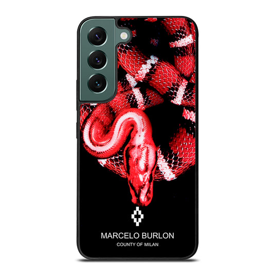 MARCELO BURLON SNAKE RED Samsung Galaxy S22 Case Cover
