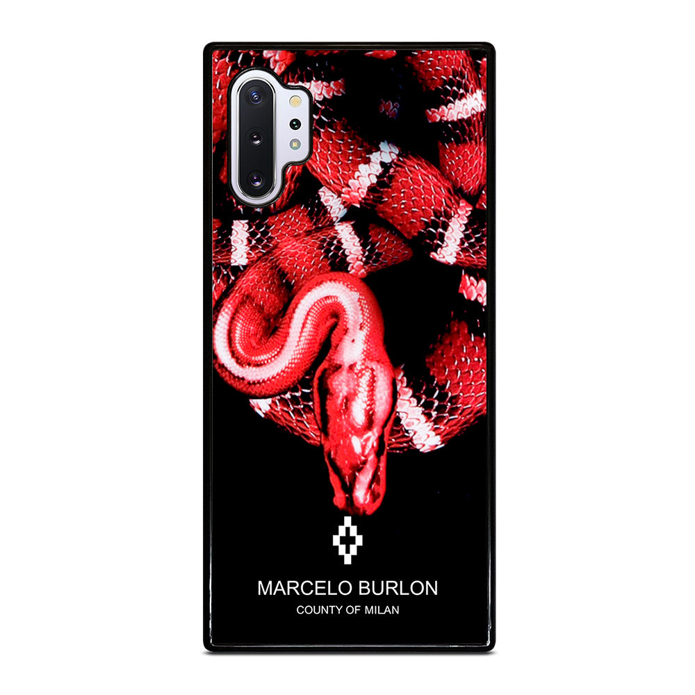 MARCELO BURLON SNAKE RED Samsung Galaxy Note 10 Plus Case Cover