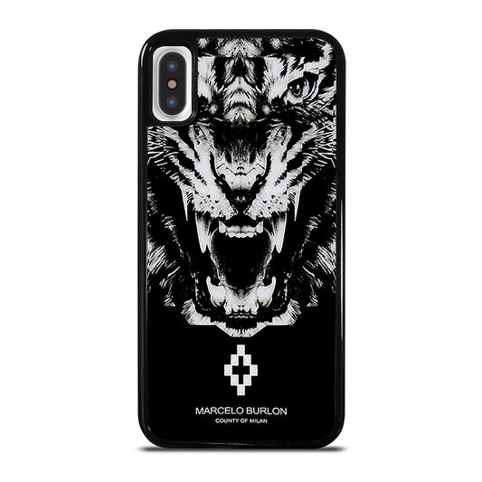 MARCELO BURLON WHITE LION iPhone X / XS Case Cover