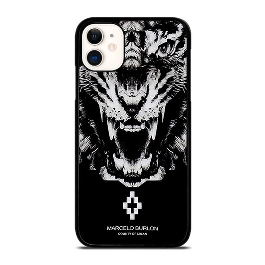 MARCELO BURLON WHITE LION iPhone 11 Case Cover