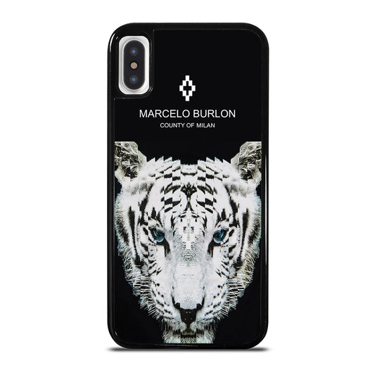 MARCELO BURLON WHITE TIGER iPhone X / XS Case Cover