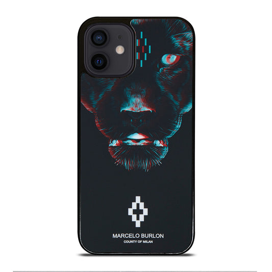 MARCELO BURLON BLACK PANTHER iPhone 12 Mini Case Cover