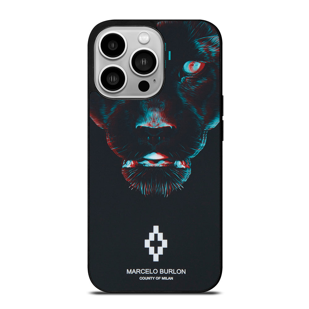 MARCELO BURLON BLACK PANTHER iPhone 14 Pro Case Cover