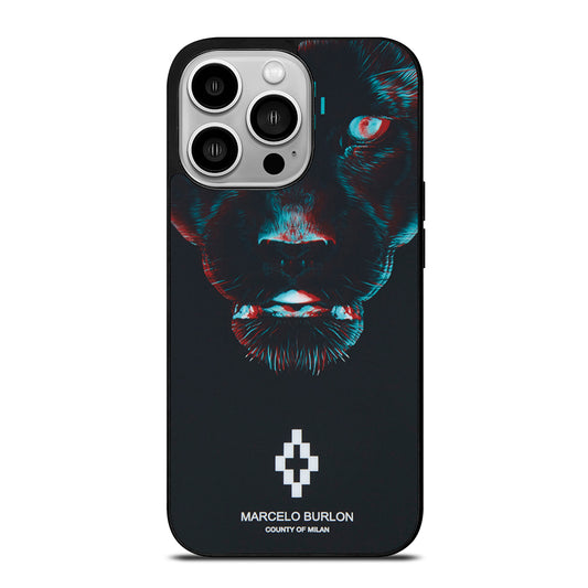 MARCELO BURLON BLACK PANTHER iPhone 14 Pro Case Cover