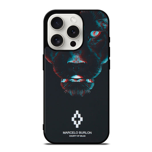 MARCELO BURLON BLACK PANTHER iPhone 15 Pro Case Cover