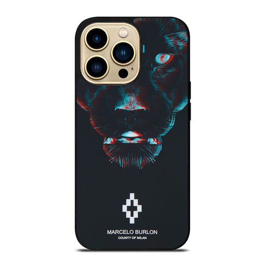 MARCELO BURLON BLACK PANTHER iPhone 14 Pro Max Case Cover