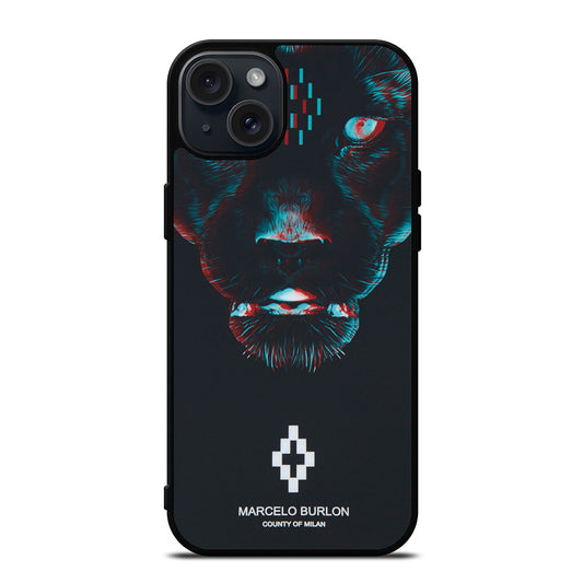 MARCELO BURLON BLACK PANTHER iPhone 15 Plus Case Cover