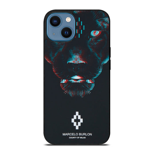 MARCELO BURLON BLACK PANTHER iPhone 14 Case Cover