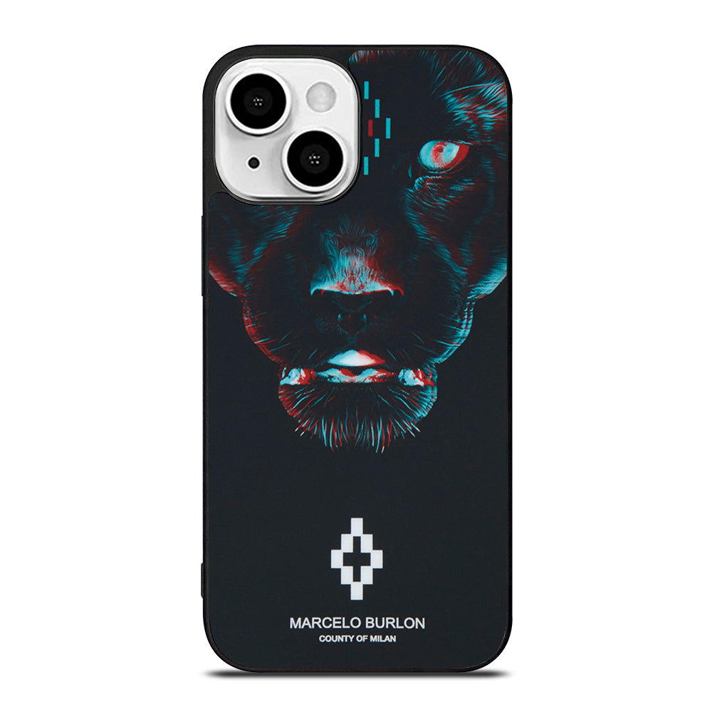 MARCELO BURLON BLACK PANTHER iPhone 13 Mini Case Cover