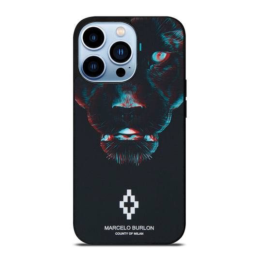 MARCELO BURLON BLACK PANTHER iPhone 13 Pro Max Case Cover