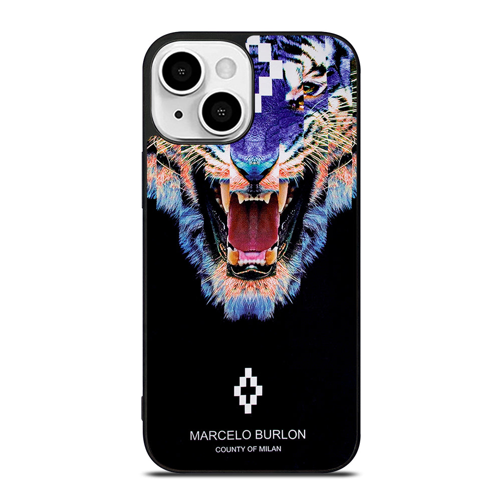 MARCELO BURLON BLUE LION iPhone 13 Mini Case Cover