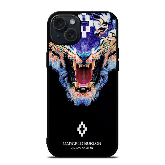 MARCELO BURLON BLUE LION iPhone 15 Plus Case Cover