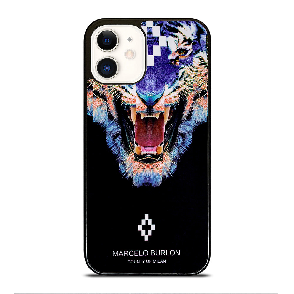 MARCELO BURLON BLUE LION iPhone 12 Case Cover