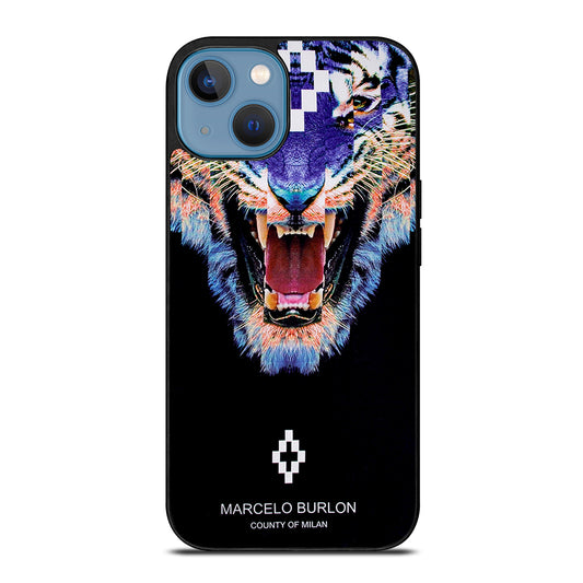 MARCELO BURLON BLUE LION iPhone 13 Case Cover