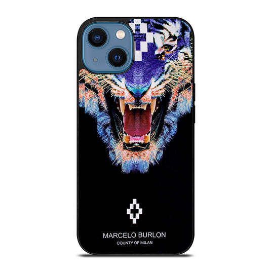 MARCELO BURLON BLUE LION iPhone 14 Case Cover