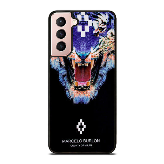 MARCELO BURLON BLUE LION Samsung Galaxy S21 Case Cover