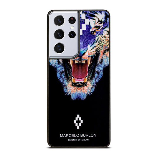 MARCELO BURLON BLUE LION Samsung Galaxy S21 Ultra Case Cover