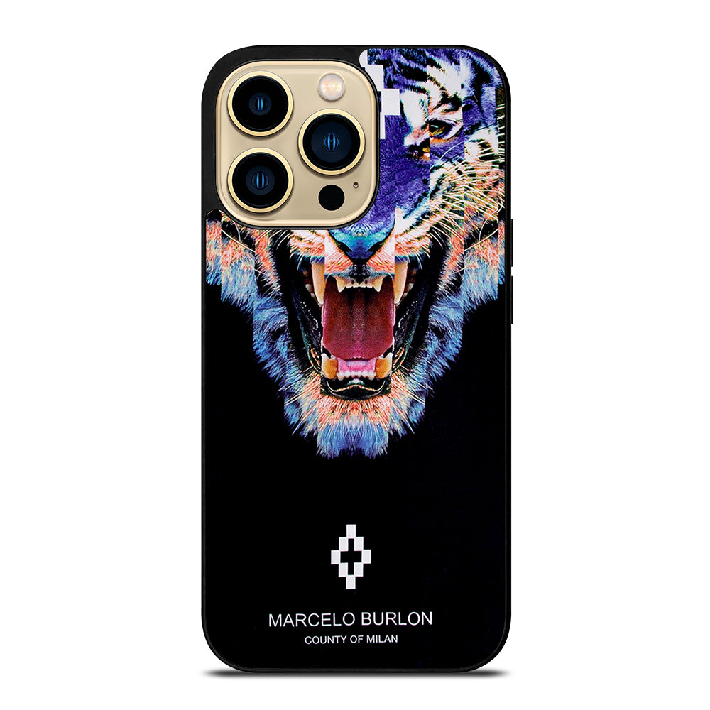 MARCELO BURLON BLUE LION iPhone 14 Pro Max Case Cover