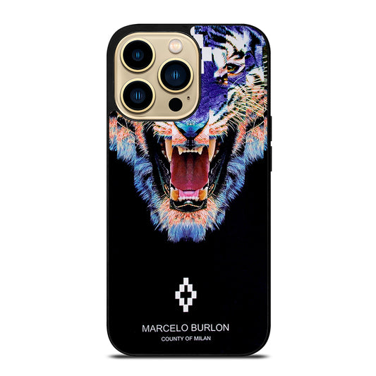 MARCELO BURLON BLUE LION iPhone 14 Pro Max Case Cover