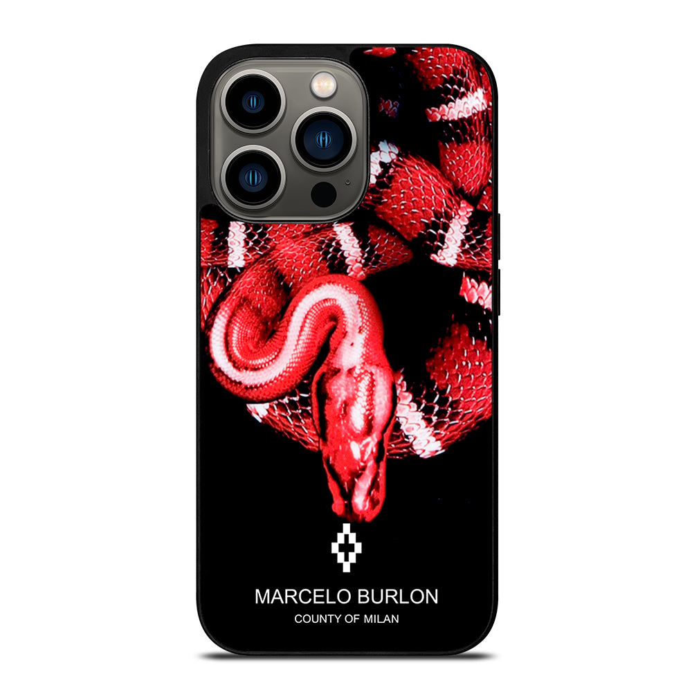 MARCELO BURLON SNAKE RED iPhone 13 Pro Case Cover