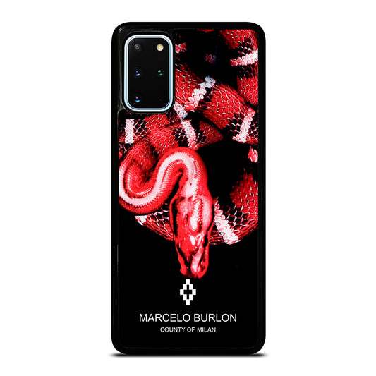 MARCELO BURLON SNAKE RED Samsung Galaxy S20 Plus Case Cover