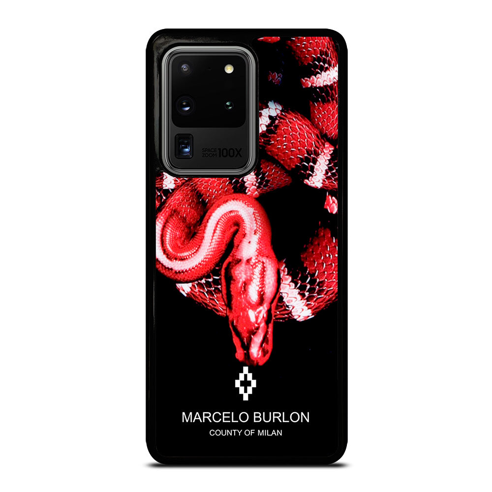 MARCELO BURLON SNAKE RED Samsung Galaxy S20 Ultra Case Cover