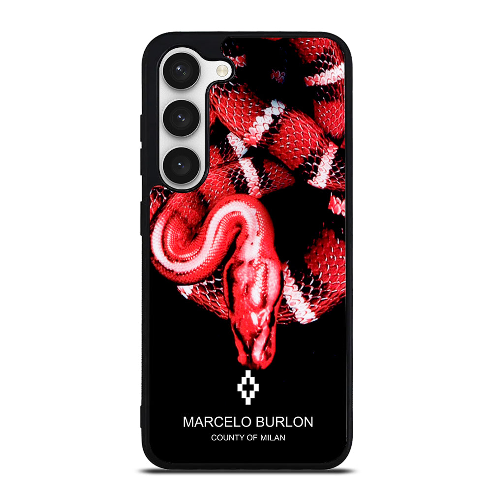 MARCELO BURLON SNAKE RED Samsung Galaxy S23 Case Cover