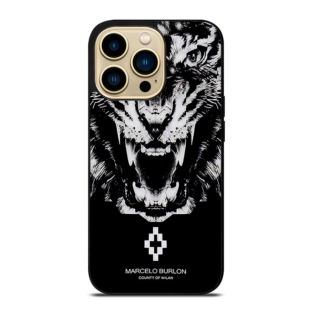 MARCELO BURLON WHITE LION iPhone 14 Pro Max Case Cover
