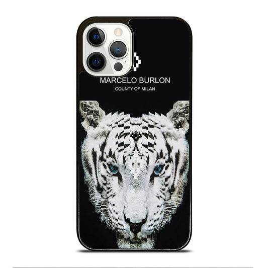 MARCELO BURLON WHITE TIGER iPhone 12 Pro Case Cover
