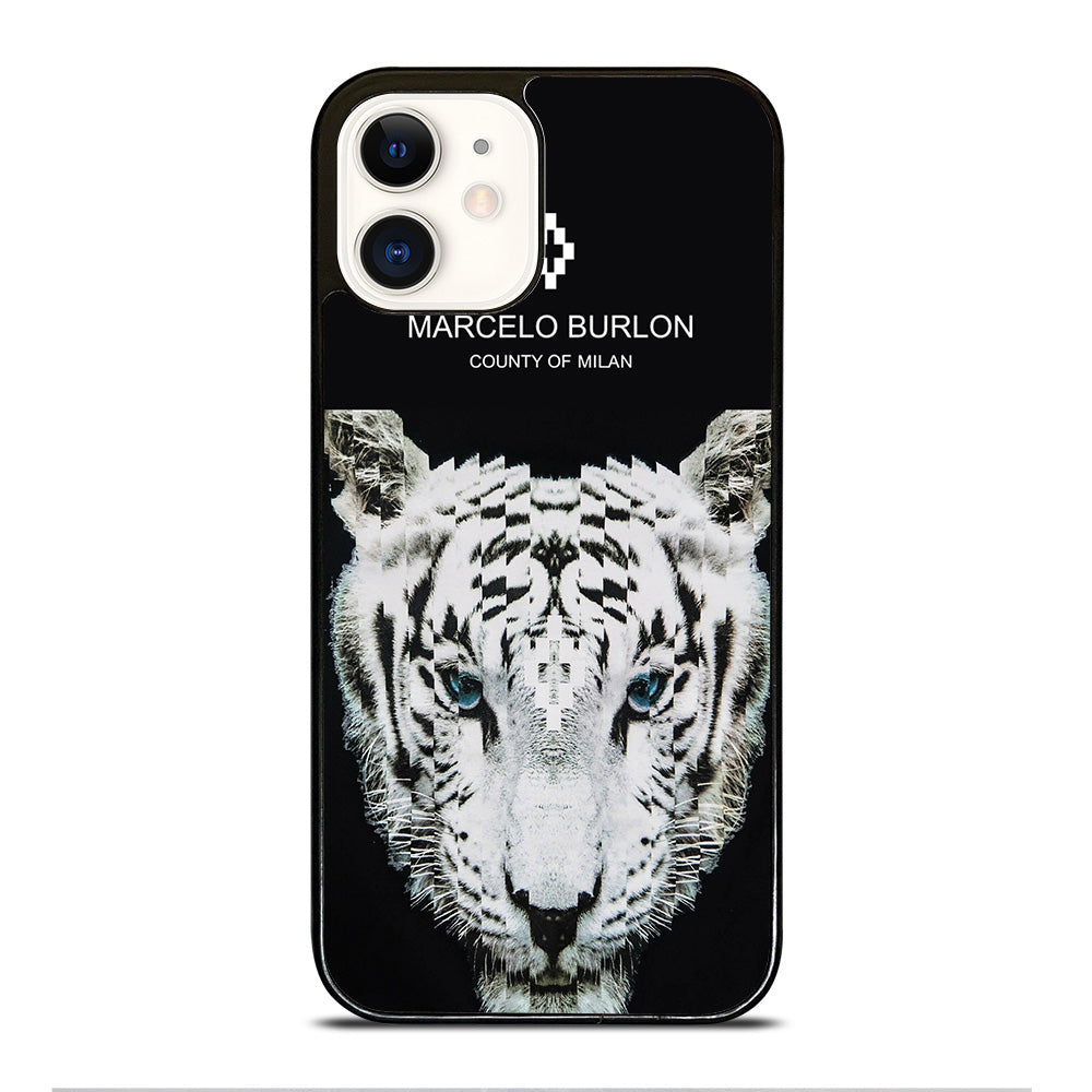 MARCELO BURLON WHITE TIGER iPhone 12 Case Cover