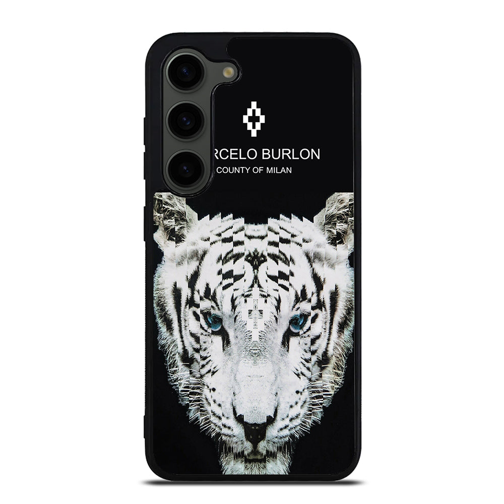 MARCELO BURLON WHITE TIGER Samsung Galaxy S23 Plus Case Cover
