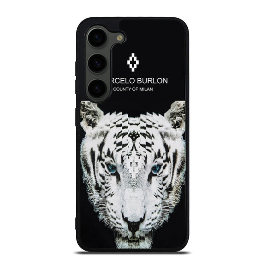 MARCELO BURLON WHITE TIGER Samsung Galaxy S23 Plus Case Cover