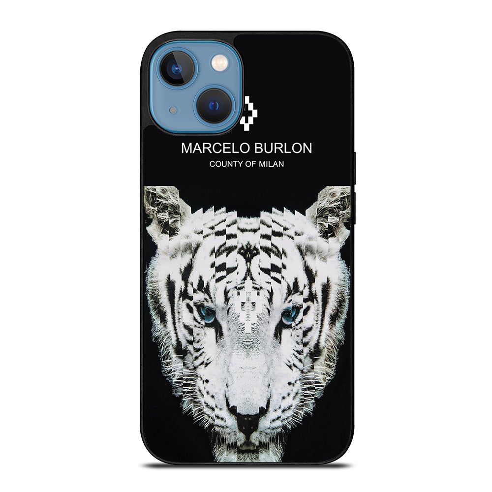 MARCELO BURLON WHITE TIGER iPhone 13 Case Cover