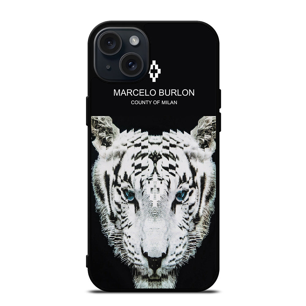 MARCELO BURLON WHITE TIGER iPhone 15 Plus Case Cover