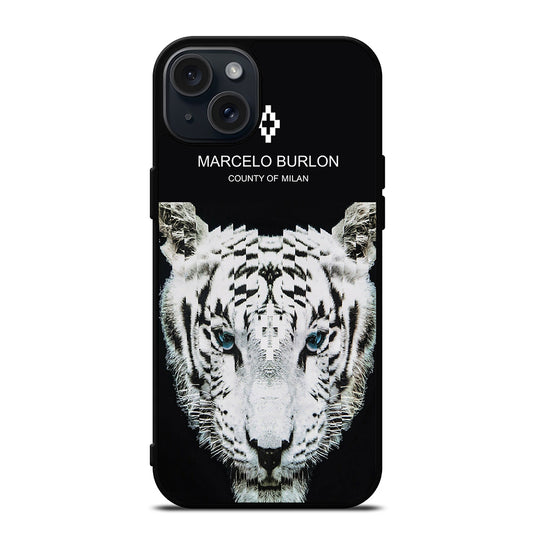 MARCELO BURLON WHITE TIGER iPhone 15 Plus Case Cover