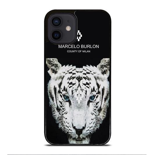 MARCELO BURLON WHITE TIGER iPhone 12 Mini Case Cover