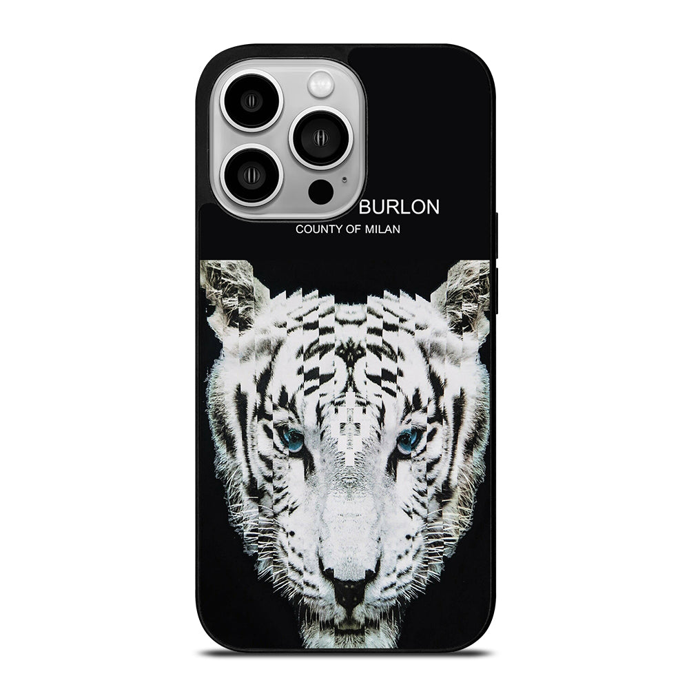 MARCELO BURLON WHITE TIGER iPhone 14 Pro Case Cover