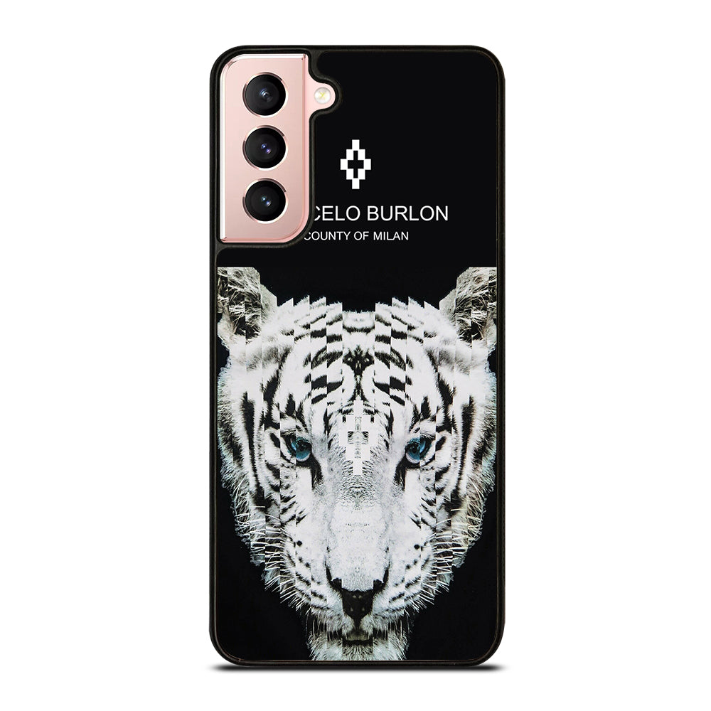 MARCELO BURLON WHITE TIGER Samsung Galaxy S21 Case Cover